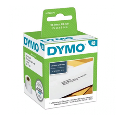 Самоклеящаяся термоэтикетка для принтеров Dymo Label Writer, белые, 89 мм x 28 мм, 130 шт/рулон (DYMO99010)