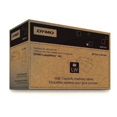Самоклеящиеся этикетки Dymo адресные для принтеров Label Writer 4XL, белые, 89 мм x 28 мм, 1050 шт, 2 рулона (S0947410)